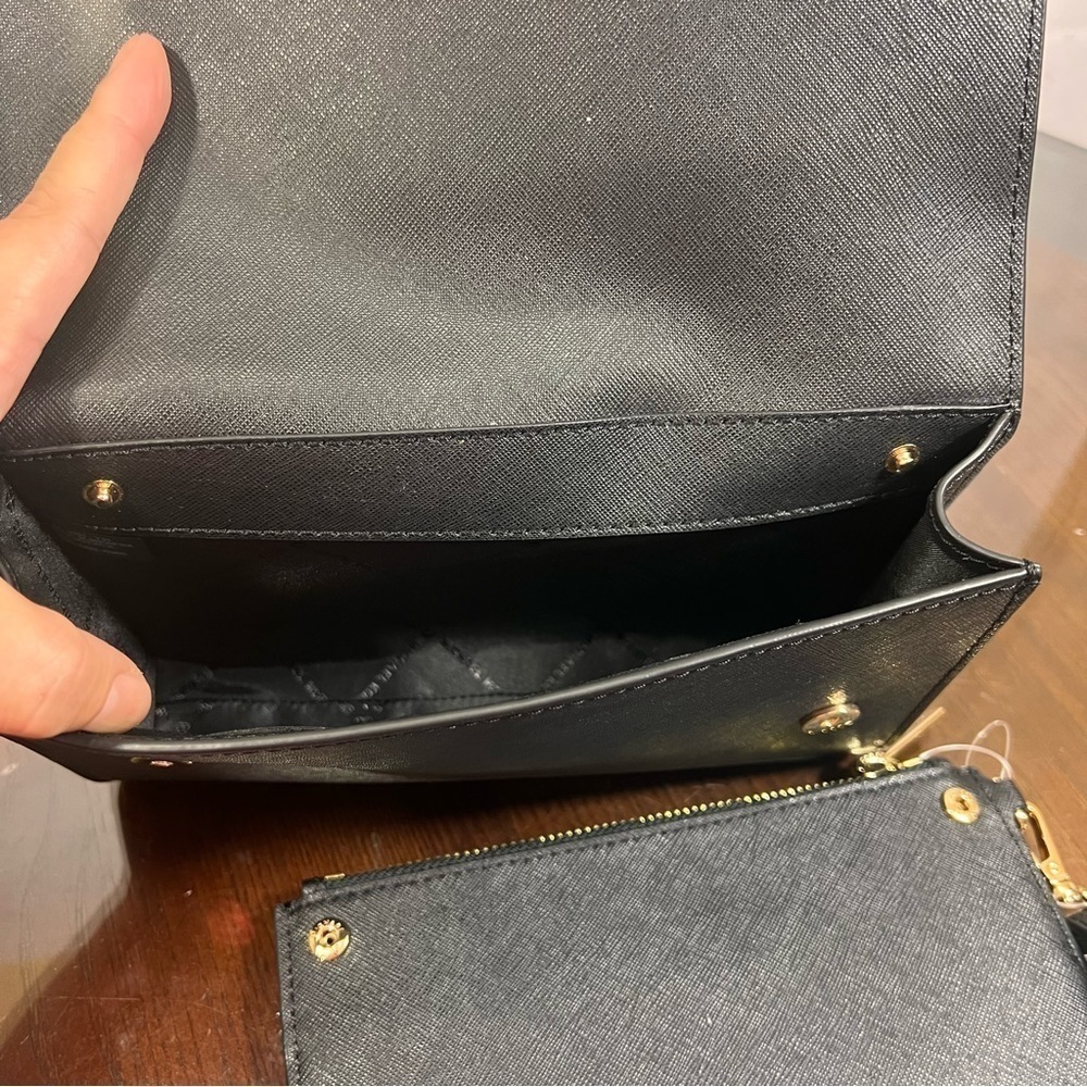MICHAEL KORS Saffiano Leather 3-in-1 Crossbody. Jet Set Travel bag NWT - Picture 13 of 15